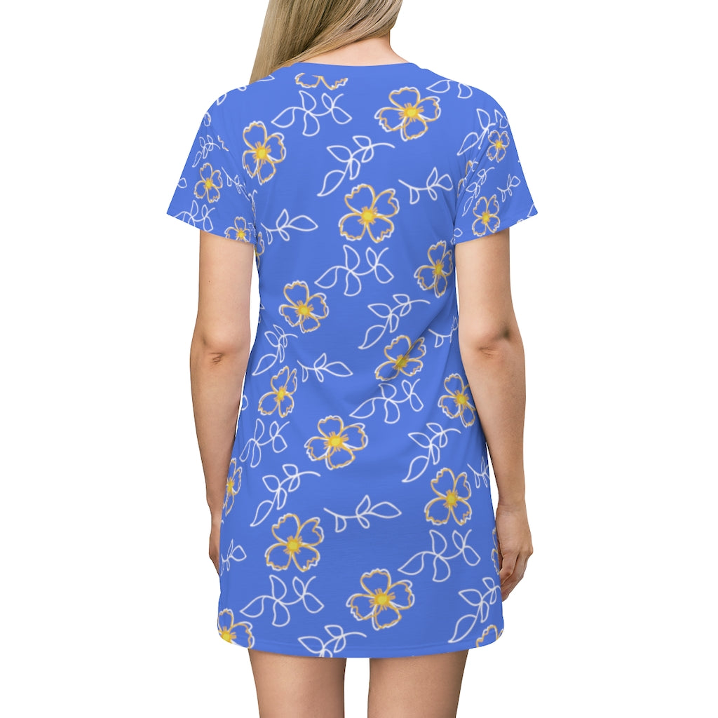 Royal Blue T-Shirt Dress – Archi Select